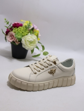 Buty sportowe damskie na płaskim (37-41) TH006 SKO BEIGE