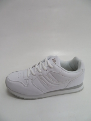 Buty sportowe damskie na płaskim (37-41) B016 WHITE