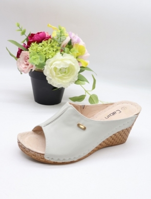 Klapki damskie na koturnie (36-41) C9903-7 GREY