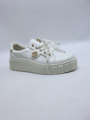 Buty sportowe damskie na płaskim (36-41) 6265 WHITE