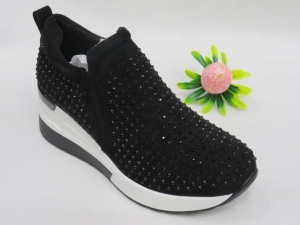 Półbuty damskie na koturnie (36-41) HQ325 BLACK