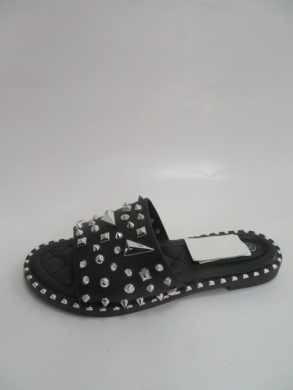 Klapki damskie na płaskim (36-41) CB2110-1 BLACK