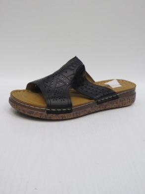 Klapki damskie na płaskim (36-41) 2505-6 BLACK
