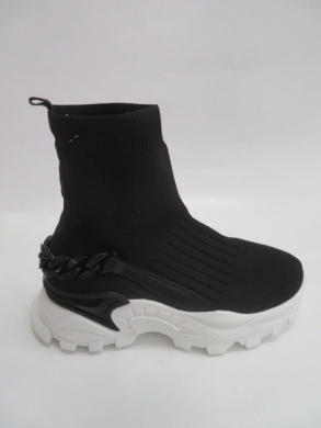 Sneakersy damskie wysokie (36-41) SSY53-8 BLACK