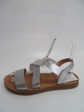 Sandały damskie na płaskim (36-41) WH-511  SILVER