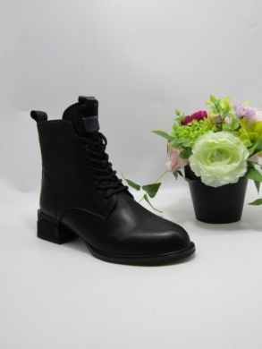 Botki damskie ocieplane na obcasie (36-41) XYZ-05 BLACK