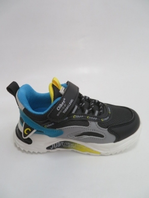 Sportowe Chłopięce (26-31) L228 BLACK/YELLOW