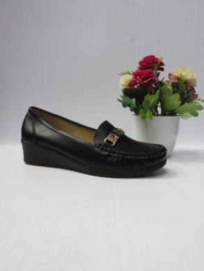 Mokasyny damskie na koturnie (36-41) 4409 BLACK