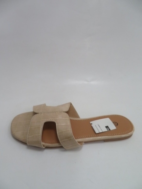 Klapki damskie na płaskim (36-41) F-069 NUDE