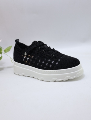 Buty sportowe damskie na płaskim (36-41) 6329 BLACK