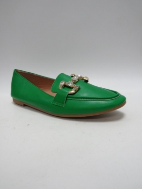 Mokasyny damskie na płaskim (36-41) L-13 GREEN
