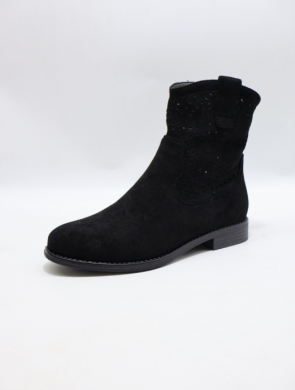 Botki damskie na płaskim (36-41) H169-1 BLACK
