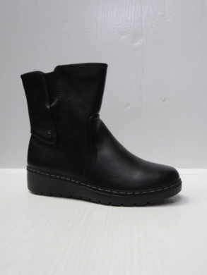 Botki damskie ocieplane na płaskim (36-41) 5828-1 BLACK