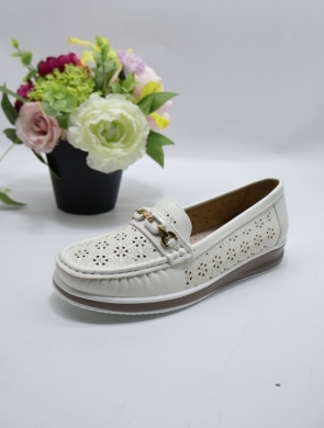 Mokasyny damskie na płaskim (36-41) 3987 WHITE