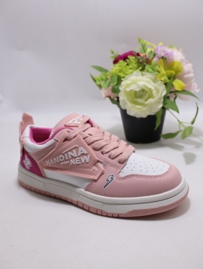 Buty sportowe damskie na płaskim (36-41) XHB-200 WH/PINK