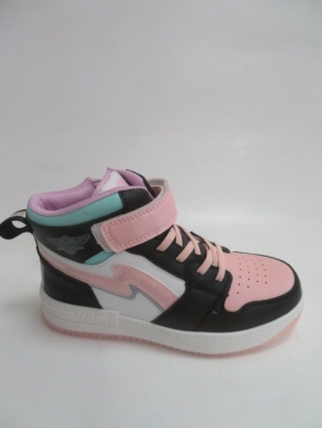 Botki dziewczęce jesienne (32-37) P808A BLACK/PINK