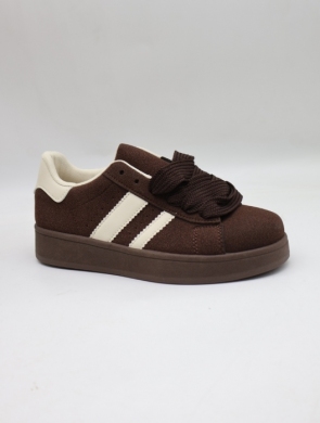 Buty sportowe damskie na płaskim (36-41) A-123 BROWN