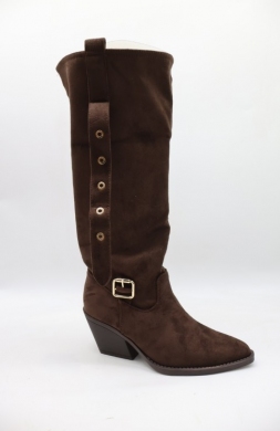 Kozaki damskie na obcasie (36-41) CLS-626 BROWN