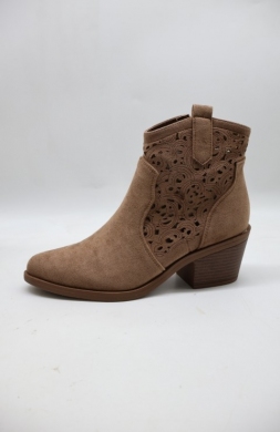 Botki damskie na obcasie (36-41) H2522-3 COFFE