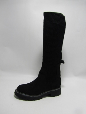 Kozaki damskie na płaskim (36-41) 9511 BLACK