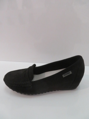 Mokasyny damskie na koturnie (36-41) FL657 BLACK