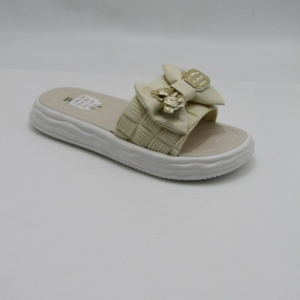 Klapki damskie na płaskim (36-41) S2141 WHITE