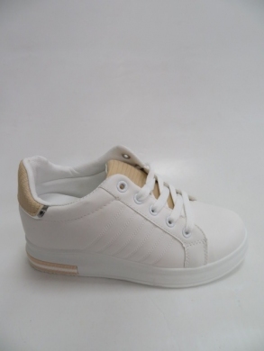 Buty sportowe damskie na koturnie (36-40) 5687 WH/BEIGE