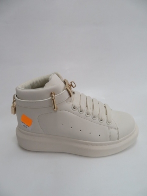 Sneakersy damskie wysokie (36-41) R921 BEIGE