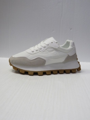 Buty sportowe damskie na płaskim (36-41) 88-92 WHITE