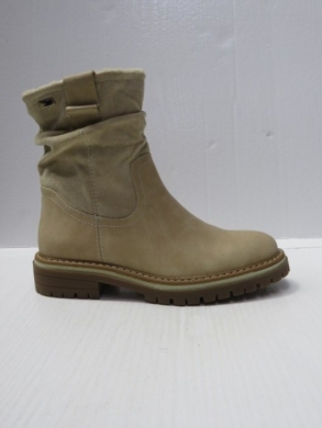 Botki damskie ocieplane na płaskim (36-41) C778 BEIGE