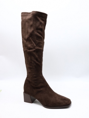 Kozaki damskie na obcasie (36-41) 9570A-1 BROWN