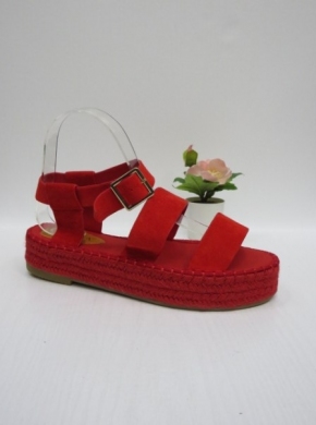 Sandały damskie na koturnie (36-41) 164 RED