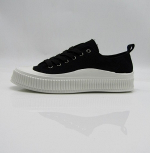 Trampki damskie na płaskim (36-41) RE20 BLACK