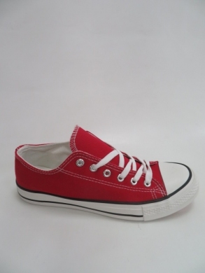 Trampki damskie na płaskim (36-41) 608-3 RED
