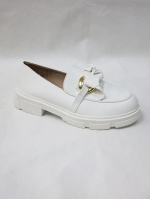 Mokasyny damskie na płaskim (36-41) JH272 WHITE