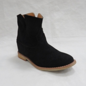Botki damskie ocieplane na płaskim (36-41) A3708 BLACK