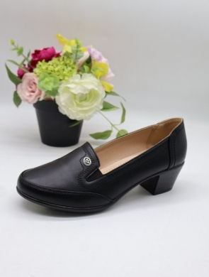 Półbuty damskie na obcasie (36-41) 2652-2 BLACK