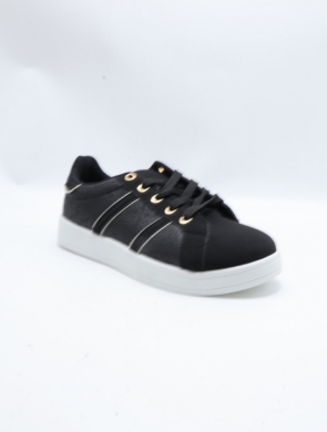 Buty sportowe damskie na płaskim (36-41) DD-319 BLACK
