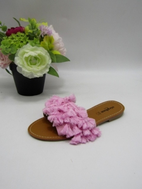 Klapki damskie na płaskim (36-41) P1387 PINK