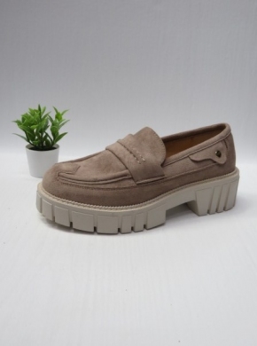Mokasyny damskie na koturnie (36-41) UK132 KHAKI
