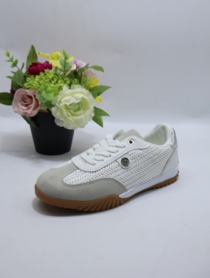 Buty sportowe damskie na płaskim (36-41) B2104 WHITE