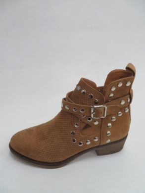 Botki damskie jesienne na płaskim (36-41) NS196 CAMEL