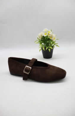 Baleriny damskie (36-41) H8-1512 BROWN