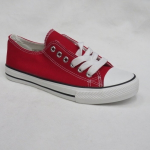 Trampki damskie na płaskim (36-41) 7BW-5 RED