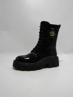 Botki damskie na płaskim (36-41) DE833M BLACK