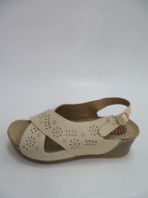 Sandały Damskie na koturnie (36-41) KS-9115 BEIGE
