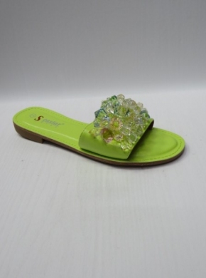 Klapki damskie na płaskim (36-41) JH307 GREEN