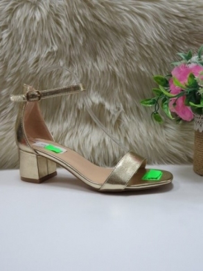 Sandały damskie na obcasie (36-41) 8338-118 GOLD