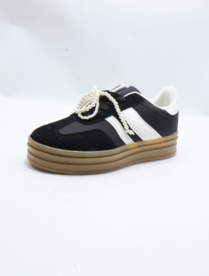 Buty sportowe damskie na płaskim (36-41) 24040 BLACK