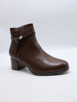 Botki damskie ocieplane na obcasie (36-41) 2915-3 BROWN